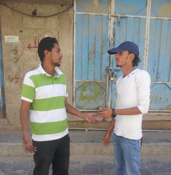 Ameen talking to correspondent